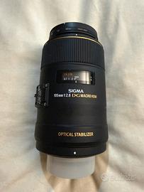 Obbiettivo Sigma 105mm f/2.8 Macro HSM