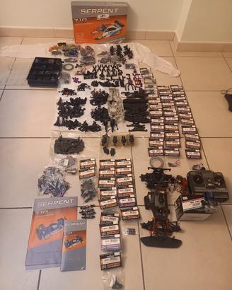 Serpent 710 con motore, radiocomando e ricambi
