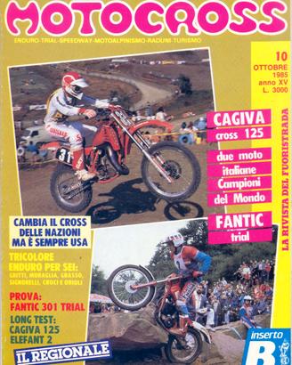 rivista MOTOCROSS numero 10 del 1985