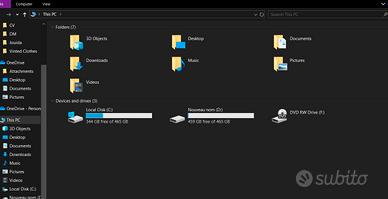 PC Desktop Lenovo con Mouse, Altoparlanti, SSD e W