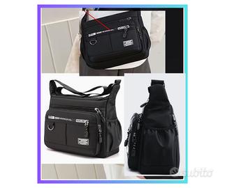 Borsa a Tracolla Regolabile Unisex con Molteplici