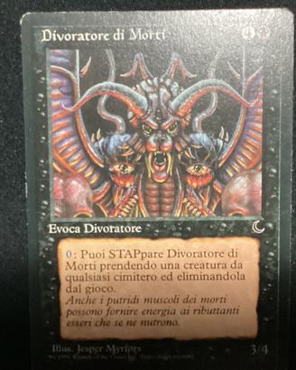 Carta Magic rara Divoratore di Morti vintage
