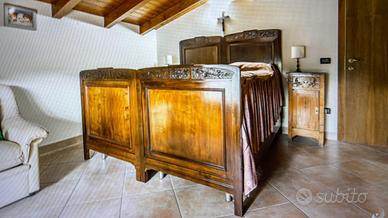 Letto matrimoniale completo stile 900