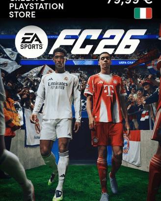 🎮 FIFA 26 PS5 digitale – codice immediato a 50€