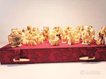 Set completo Okimono Giapponesi Antichi