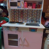 cucina giocattolo in legno 