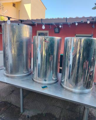 Serbatoi inox vino olio 500L - 300L