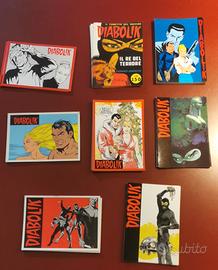 8 cartoline Diabolik