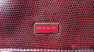 Borsa pelle Bordeaux Pierre Cardin