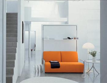Letto trasformabile verticale con divano Ito-CLEI