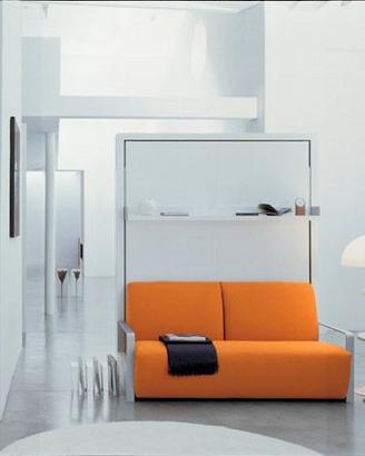 Letto trasformabile verticale con divano Ito-CLEI