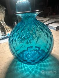 Vaso Venini Monifiore Balloton blu