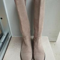 stivale camoscio beige 