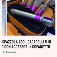 Spazzola Asciugacapelli 5 In 1 Con Accessori + Cof