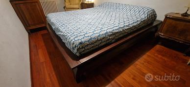 Letto matrimoniale orientale legno massello teak