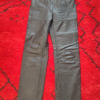 pantaloni moto donna pelle nera Dainese tg.46