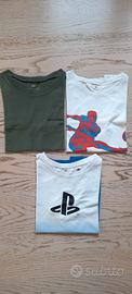 3 tshirt bambino 8/10 anni H&M 