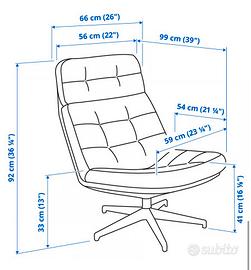 Poltrona ikea salotto