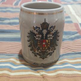 Boccale birra vintage ricordo Austria collezione