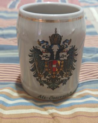 Boccale birra vintage ricordo Austria collezione