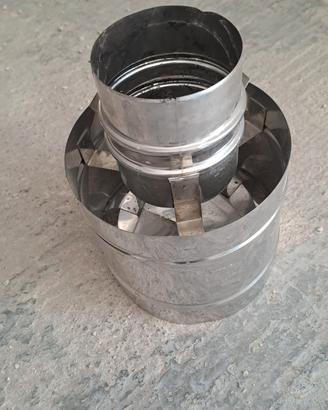 comignolo acciaio inox antivento