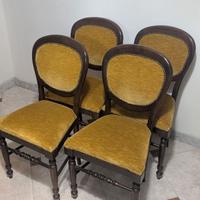 Set 4 Sedie Classiche a Medaglione