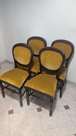 Set 4 Sedie Classiche a Medaglione