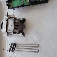 motore, serprentina e scheda elettronica lavatrice
