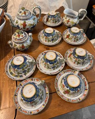 Servizio da Tè Vintage Ceramica di Faenza - Decoro