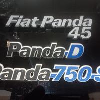 Lotto targhette Fiat Panda 