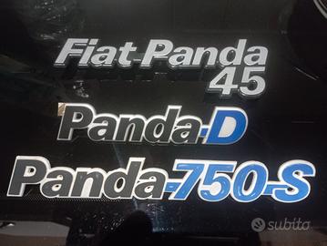 Lotto targhette Fiat Panda 