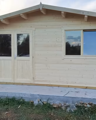 CASETTA DI LEGNO 36MQ OFFENBURG 9 - 595x595x268h
