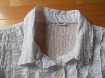 Camicia donna volant cotone tg. 46