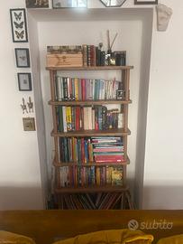 Libreria scaffale legno rovere