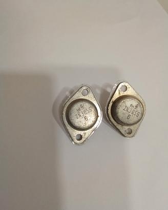coppia transistor 2N3055 60v 15A originali Japan 
