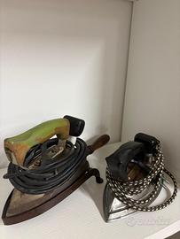Ferri da stiro vintage con supporto
