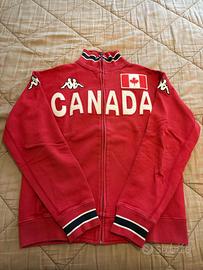 Felpa con zip a collo alto Kappa eroi Canada, tg M