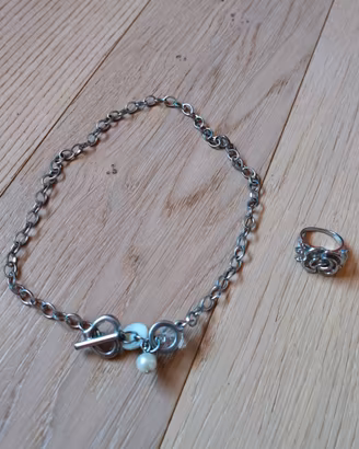 Coppia collana e anello