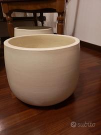 3 portavasi in ceramica