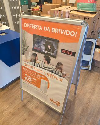 espositore bifacciale 70 x 100
