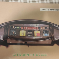 Libretto uso e manutenzione Citroen CX 2000