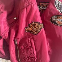 Vintage frank scozzese red bomber jacket