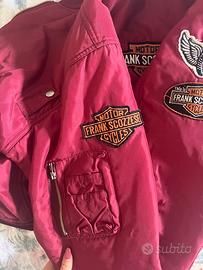 Vintage frank scozzese red bomber jacket