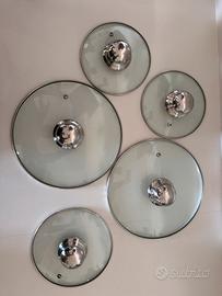 5 Coperchi pentole in vetro