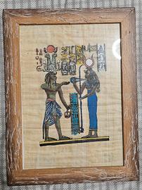 quadro dipinto a mano su papiro 