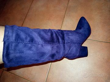 Stivale Velluto Viola 36