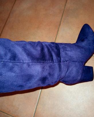 Stivale Velluto Viola 36