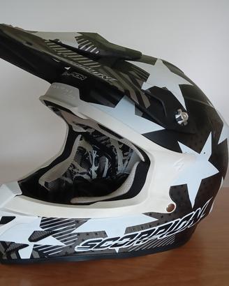 Casco cross Scorpion VX-15 EvoAir e maschera Scott