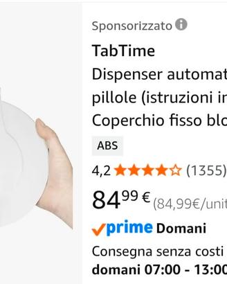 Distributore pillole setttimanale