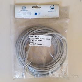 Cavo di rete Cat 5 da 10 metri nuovo 
